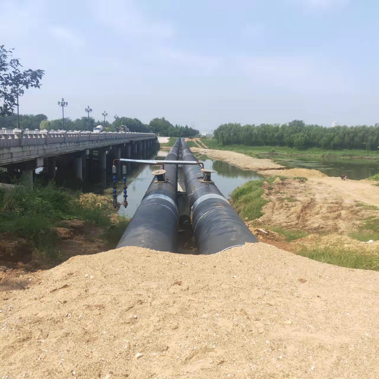 临高西气东输顶管施工输油管道清洗